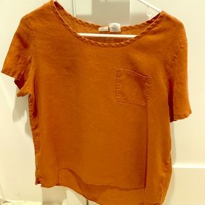 100% Linen Terracota Breathable Shirt